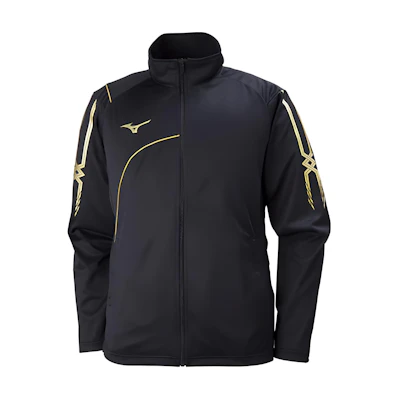 Mizuno Colorblock Logo High-Neck Zip Jacket Unisex Black P2MC7080-09