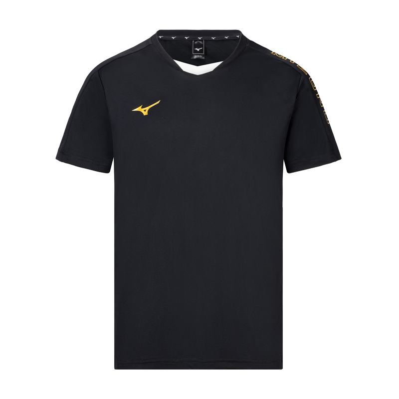 Mizuno Colorblock Logo Quick-Dry Breathable Badminton Tee Unisex. V2CA43Z6