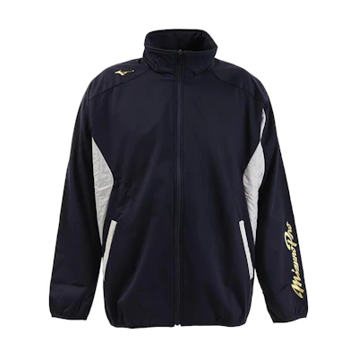 Mizuno Colorblock Navy Raglan Long Sleeve Zip Jacket Unisex 12JE8W02-14