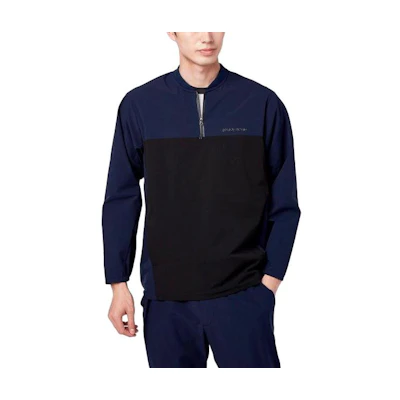 Mizuno Colorblock Pullover Hoodie Navy Blue ( Fit) B2ME201113
