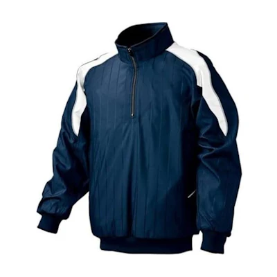 Mizuno Colorblock Stand Collar Pocket Jacket Navy Unisex 52WW389-74