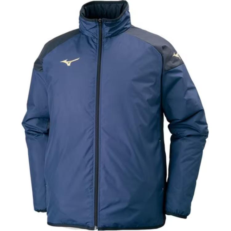 Mizuno Colorblock Stand Collar Zip Jacket Navy Blue P2JE750114