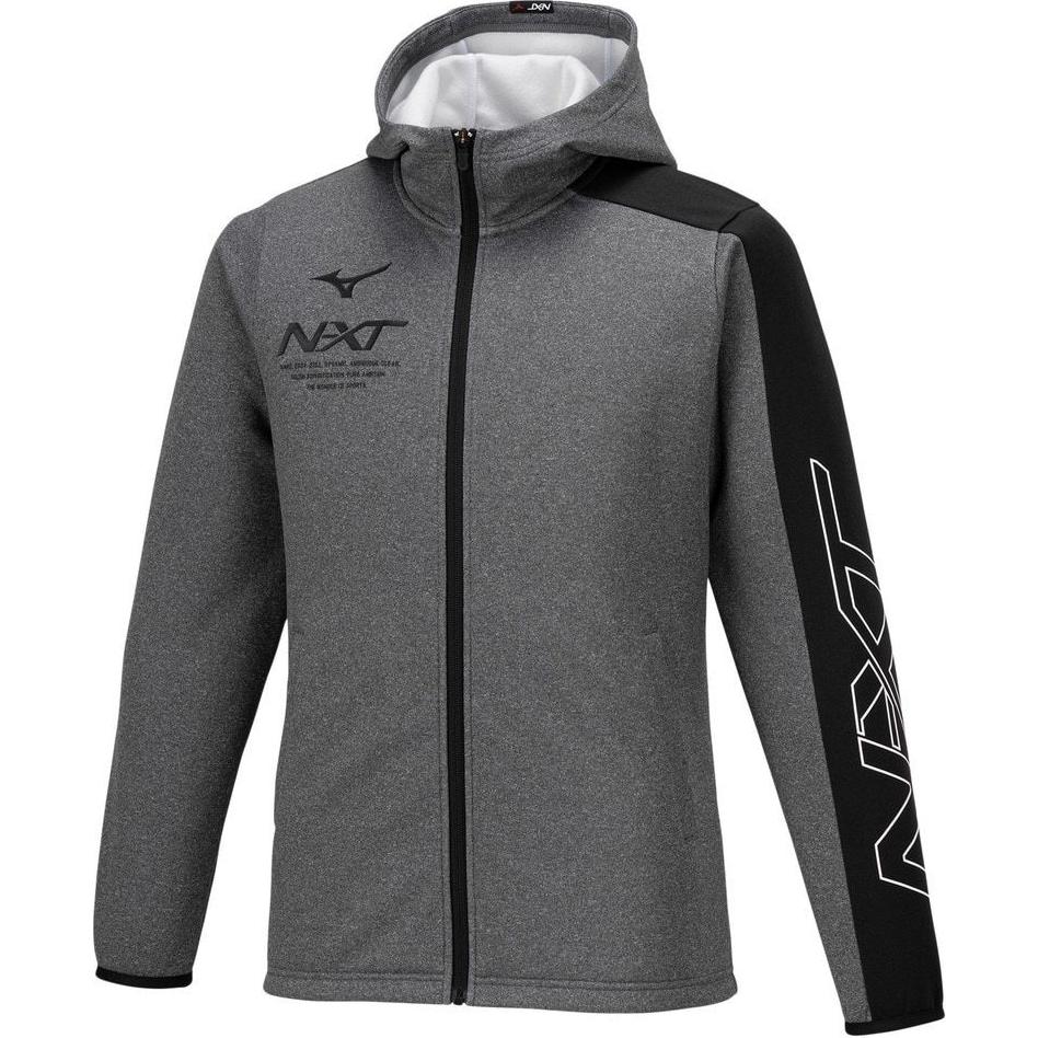 Mizuno Colorblock Zip-Up Hoodie Jacket Gray 32JCA76005