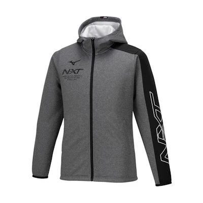 Mizuno Colorblock Zip-Up Hoodie Jacket Gray 32JCA76005