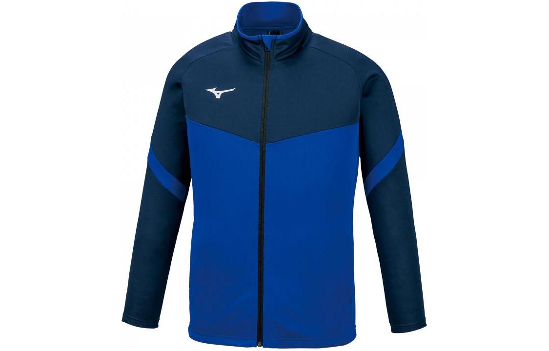 Mizuno Colorblock Zip-Up Jacket with Logo Print in Blue 32MC115025