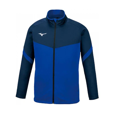 Mizuno Colorblock Zip-Up Jacket with Logo Print in Blue 32MC115025