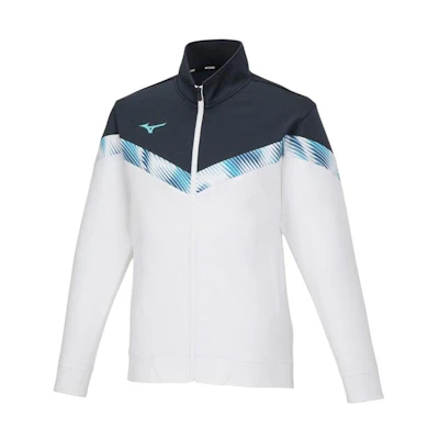 Mizuno Colorblock Zip-Up Long-Sleeve Jacket Unisex - White 62JCA02001