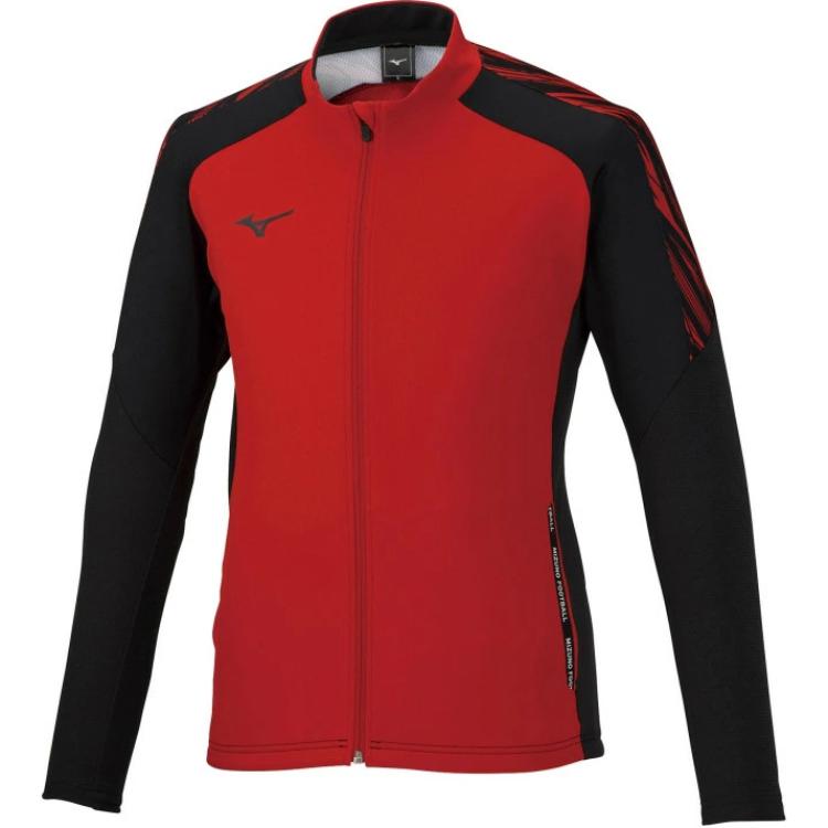 Mizuno Colorblock Zip-Up Stand Collar Jacket Unisex Red P2MC2035-62