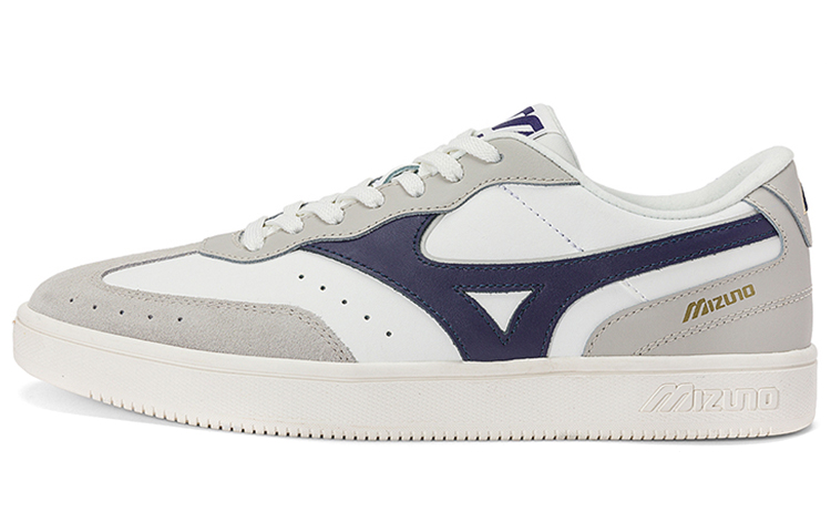 Mizuno Court Lite Cozy Minimalistic Skateboarding Shoes Unisex Gray White Blue D1GH222702
