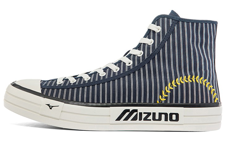 Buy Mizuno Courts Montantes en Toile ''Rayures Navy'' D1GH220702