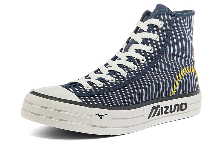 Order Mizuno Courts Montantes en Toile ''Rayures Navy'' D1GH220702
