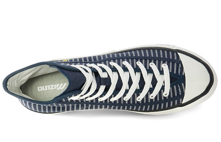 Lookbook Mizuno Courts Montantes en Toile ''Rayures Navy'' D1GH220702