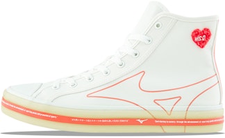Mizuno Courts Msq High-Top Sneakers White/Orange D1GH214402 Mizuno Courts Msq High-Top Sneakers White/Orange D1GH214402