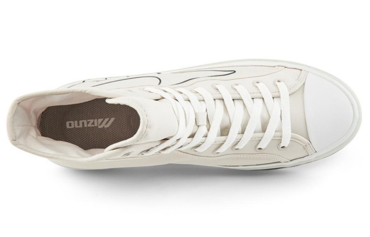 Lookbook Mizuno Court MSQ Hoge Sneakers Wit/Grijs D1GH214401