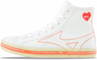 Mizuno Courts Msq High-Top Sneakers White/Orange D1GH214402 Mizuno Courts Msq High-Top Sneakers White/Orange D1GH214402