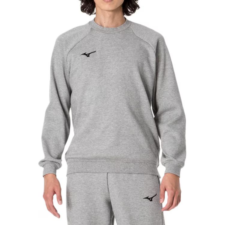 Mizuno Crewneck Embroidered Raglan Sweatshirt Grey 32MCA175-05