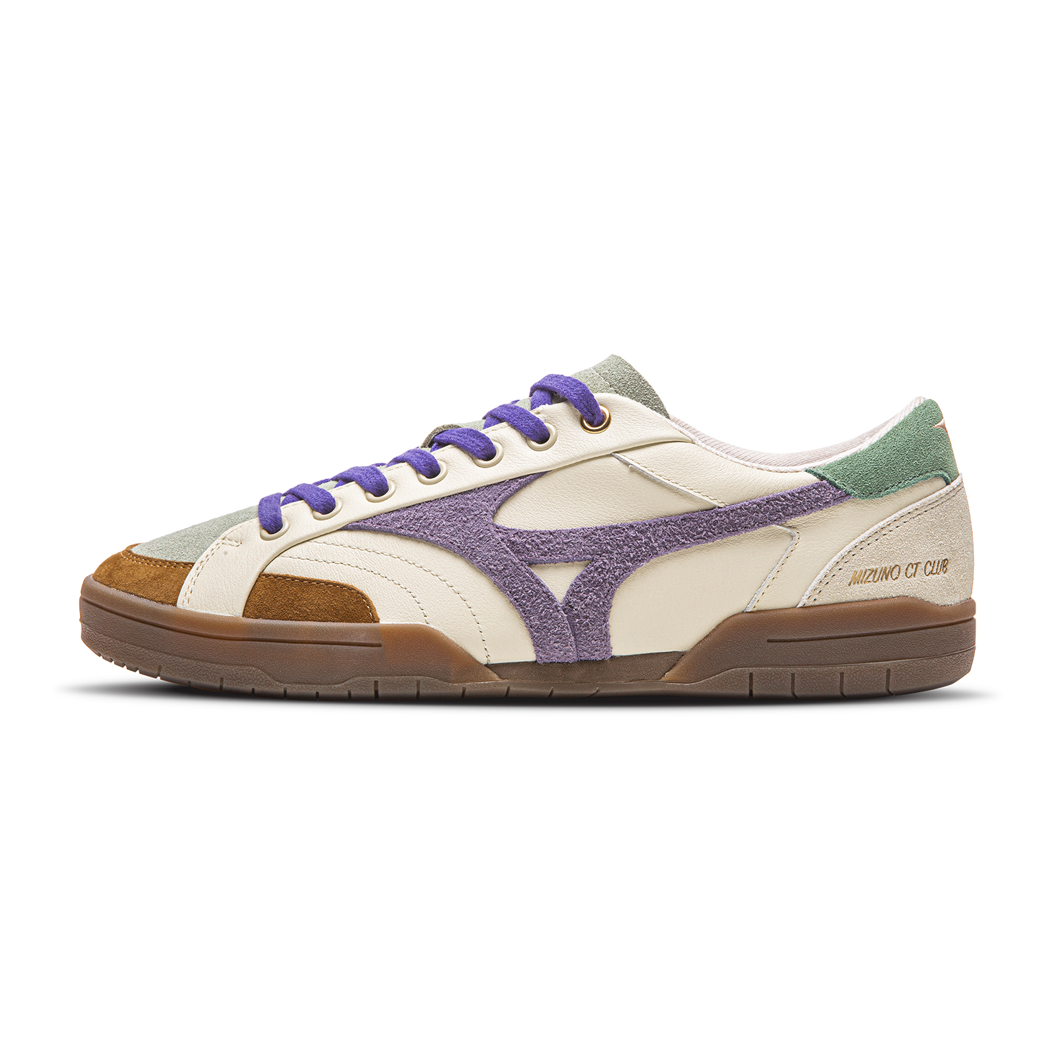 Mizuno CT Club Low-Top Retro Multicolor Casual Sneakers Purple. D1GH261007
