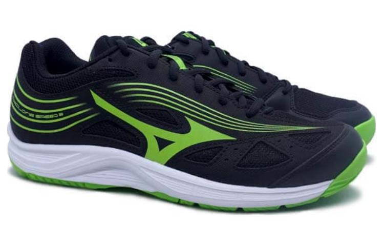 Lookbook Mizuno Cyclone Speed 3 'Hitam Hijau' V1GA218037