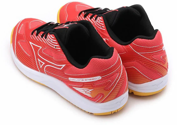 Mizuno Cyclone Speed 4 'Radiant Red Carrot Curl' V1GA238002 Shop Mizuno Cyclone Speed 4 'Radiant Red Carrot Curl' V1GA238002