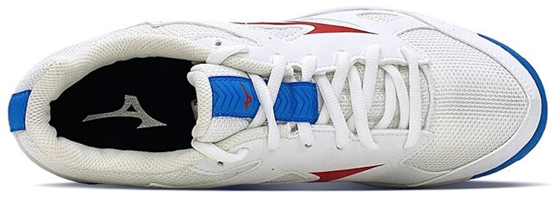 Mizuno Cyclone Speed White Blue Red 'Non-Slip Breathable Badminton Training' V1GA218125 Lookbook Mizuno Cyclone Speed White Blue Red 'Non-Slip Breathable Badminton Training' V1GA218125