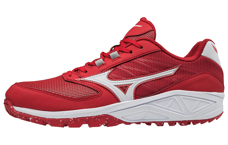 Mizuno Dominant AS Low-Top Baseball Shoe 'Red White' 11GT185162