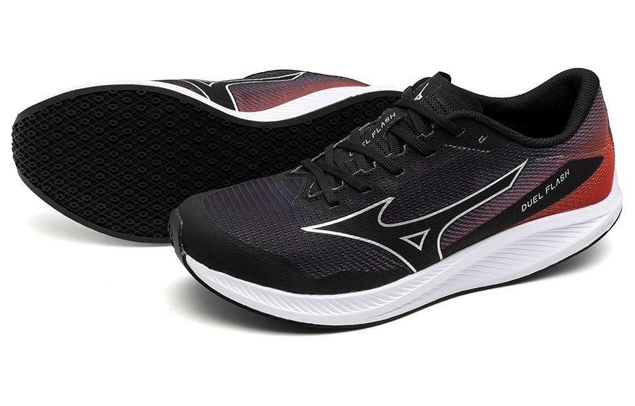 Lookbook Mizuno Duel Flash ''Schwarz Silber Rot'' U1GD238001
