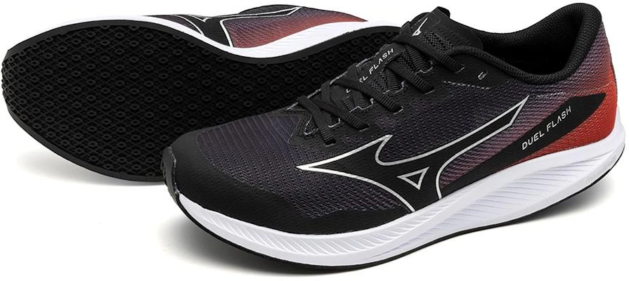 Mizuno Duel Flash ''Schwarz Silber Rot'' U1GD238001 Lookbook Mizuno Duel Flash ''Schwarz Silber Rot'' U1GD238001