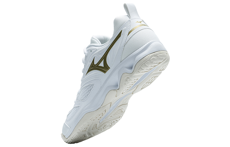 Shop Mizuno 防震防滑耐磨 低筒 排球鞋 男女款 白金