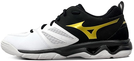 Mizuno Dynablitz Low 'Black White Gold' V1GA212152 Mizuno Dynablitz Low 'Black White Gold' V1GA212152