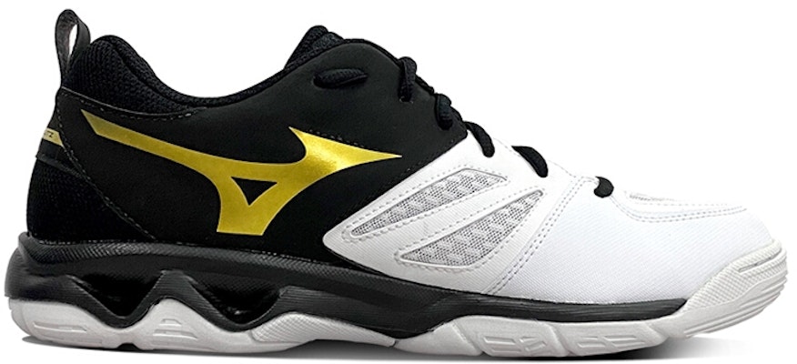 Mizuno Dynablitz Low 'Hitam Putih Emas' V1GA212152 Order Mizuno Dynablitz Low 'Hitam Putih Emas' V1GA212152