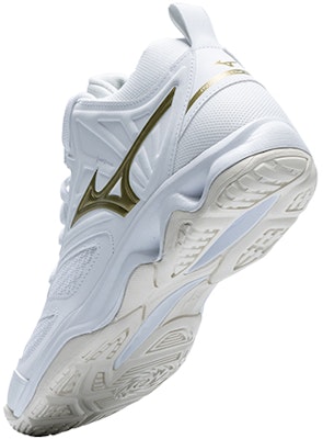 Mizuno Dynablitz Tengah 'Putih Emas' V1GA212758 Lookbook Mizuno Dynablitz Tengah 'Putih Emas' V1GA212758