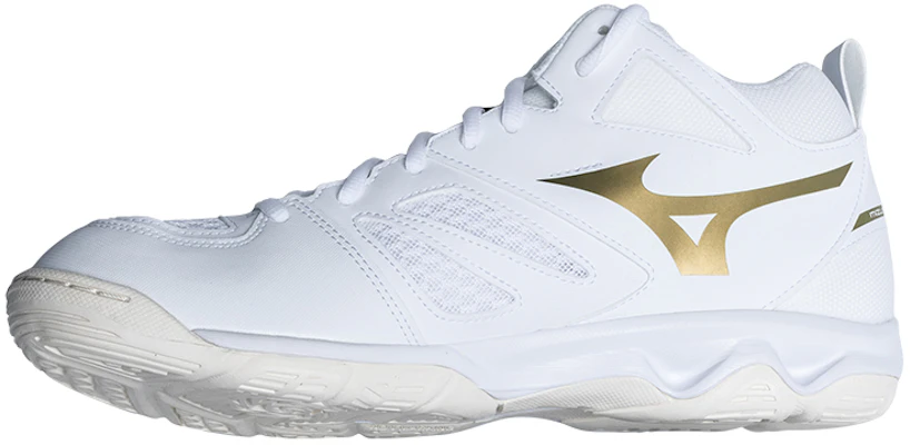 Mizuno Dynablitz Mid ''Wit Goud'' V1GA212758 Order Mizuno Dynablitz Mid ''Wit Goud'' V1GA212758