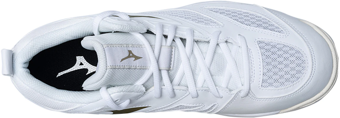 Mizuno Dynablitz Mid ''Wit Goud'' V1GA212758 Shop Mizuno Dynablitz Mid ''Wit Goud'' V1GA212758