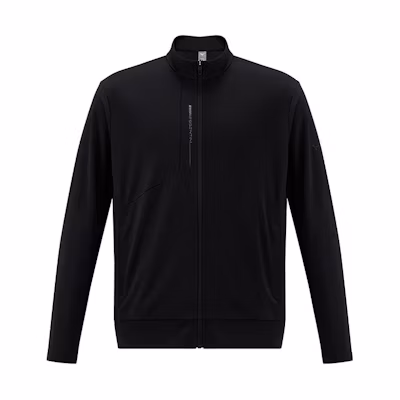 Mizuno ESSENTIAL Black Windproof Knit Jacket with Stand Collar K2CC41A4-09