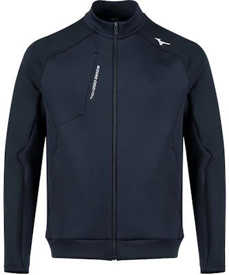 美津浓ESSENTIAL徽标印花海军蓝全拉链运动夹克 K2CC41A114 Order 美津浓ESSENTIAL徽标印花海军蓝全拉链运动夹克 K2CC41A114