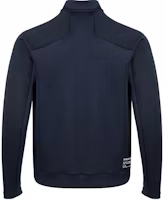 Lookbook Mizuno ESSENTIAL Navy Full-Zip Track Jacket Activewear with Logo Print K2CC41A114