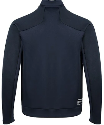 美津浓ESSENTIAL徽标印花海军蓝全拉链运动夹克 K2CC41A114 Lookbook 美津浓ESSENTIAL徽标印花海军蓝全拉链运动夹克 K2CC41A114