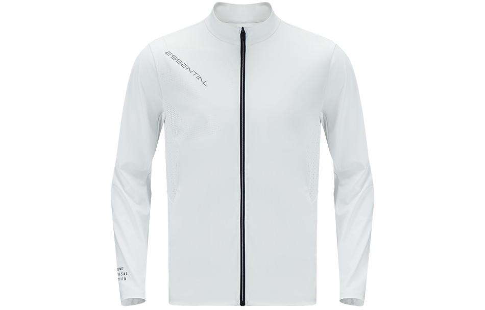 Mizuno ESSENTIAL Off-White Zip-Up Logo Track Jacket K2CC41A3-02