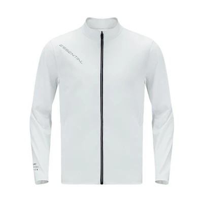 Mizuno ESSENTIAL Off-White Zip-Up Logo Track Jacket K2CC41A3-02