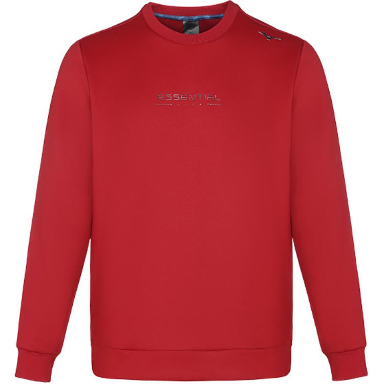 Mizuno ESSENTIAL Pullover Knit Sweatshirt Lava Red K2CC34A8
