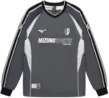 Mizuno ESSENTIAL Retro Loose-Fit Quick-Dry Logo Long-Sleeve Soccer Sweatshirt K2CE46Y3 Mizuno ESSENTIAL Retro Loose-Fit Quick-Dry Logo Long-Sleeve Soccer Sweatshirt K2CE46Y3