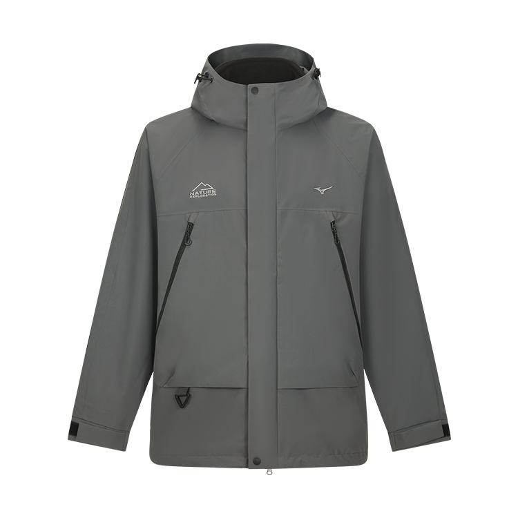 Mizuno ESSENTIAL Series Logo Graphic Zip-Up Hooded Jacket Unisex Sportswear K2CE46Y2