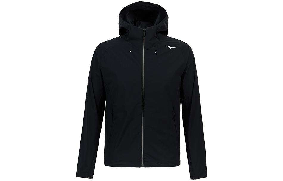 Mizuno Essential Series Solid Color Athletic Hooded Woven Jacket K2CE31A3