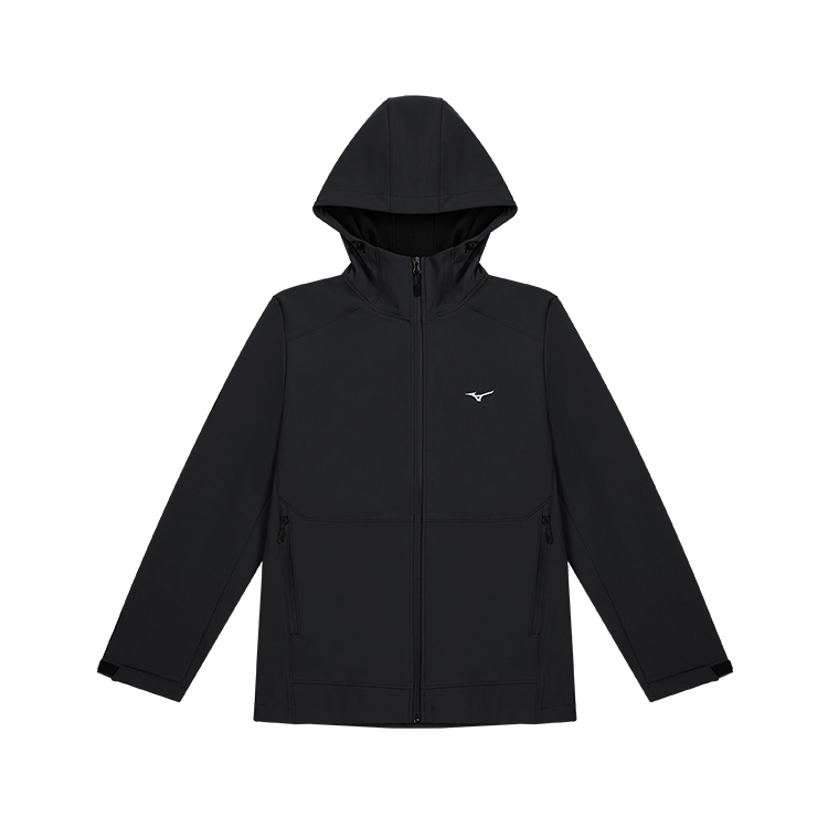Mizuno Essential Series Windproof Softshell Hoodie Jacket Unisex K2CE44Y1