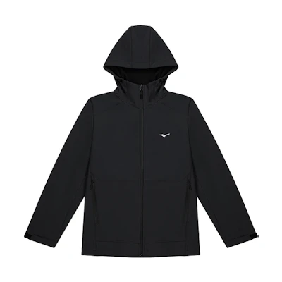 Mizuno Essential Series Windproof Softshell Hoodie Jacket Unisex K2CE44Y1