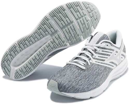 美津浓 Ezrun LX 2 低帮 跑步鞋 男女同款 灰白 Shop 美津浓 Ezrun LX 2 低帮 跑步鞋 男女同款 灰白