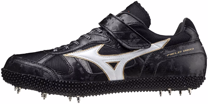 Mizuno Field Geo HJ-C 'Black White Gold' U1GA204252 Buy Mizuno Field Geo HJ-C 'Black White Gold' U1GA204252