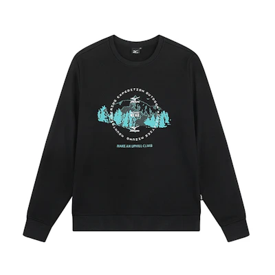 Mizuno Fleece-Lined Outdoor Casual Crewneck Sweatshirt Unisex A2CA2661