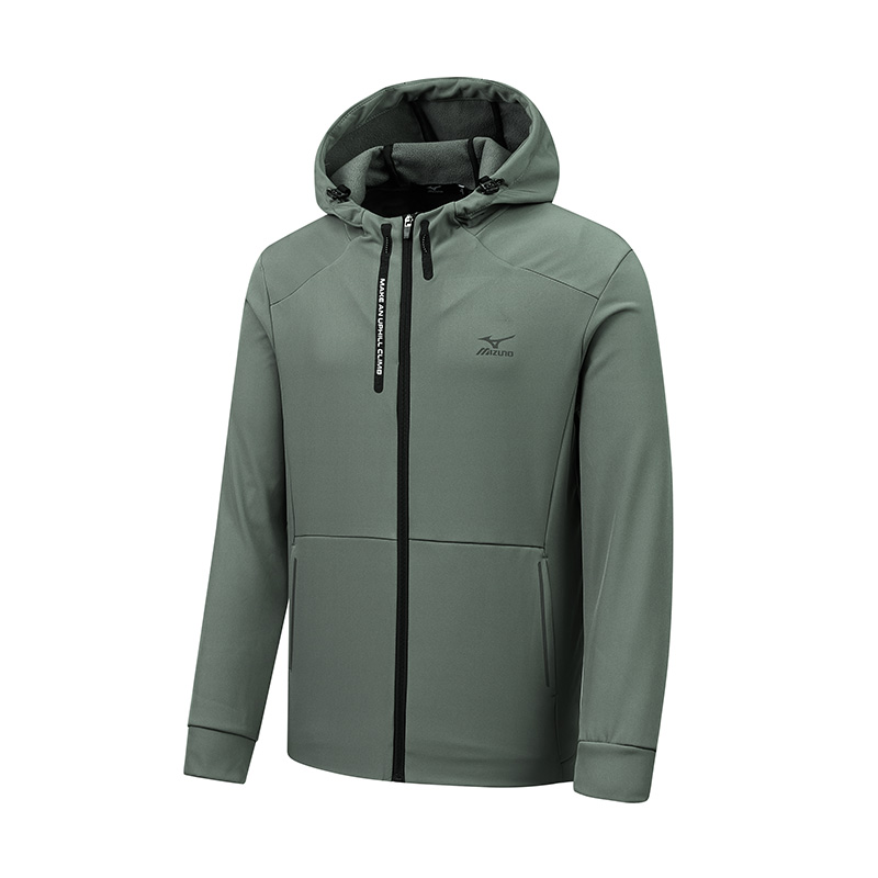 Mizuno Fleece-Lined Zip-Up Hoodie Jacket Unisex A2CC2630