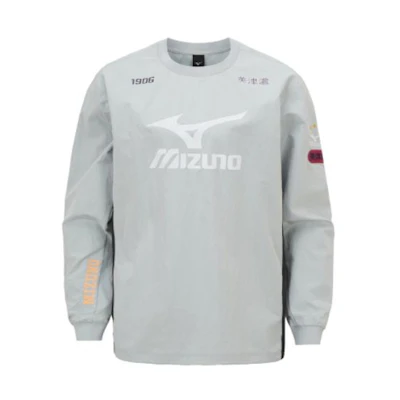 Mizuno Football Heritage Crewneck Sweatshirt Grey Pullover 32YC4041-06